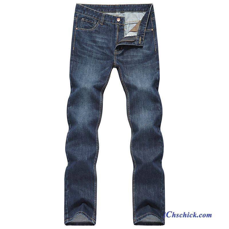 Jeans Herren Grau Orangerot, Bootcut Herren Jeans Billig