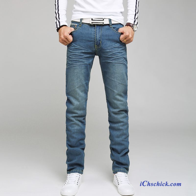 Jeans Knie Riss Herren, Fashion Jeans Herren Verkaufen