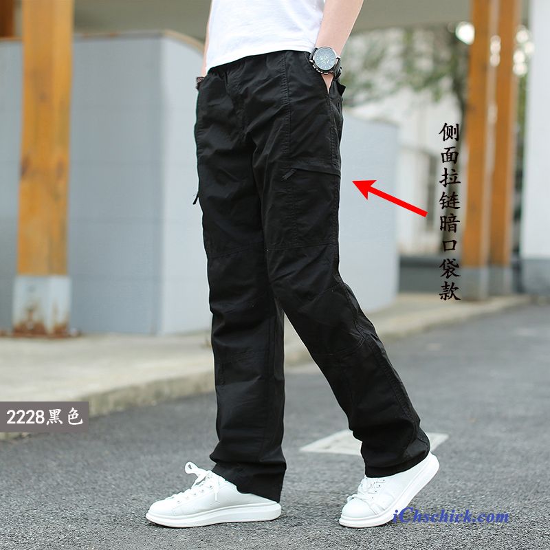 Jeans Thermohose Herren Dunkelgrau, Freizeithosen Herren Gummizug Kaufen