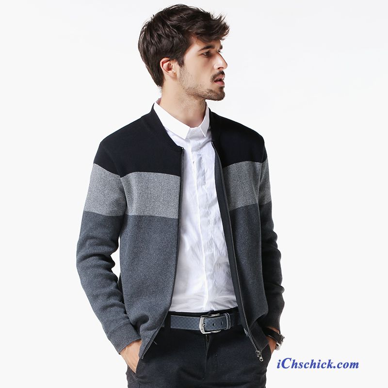 Kaschmir Pullover Herren Rollkragen, Cardigan Grau Herren Rabatt