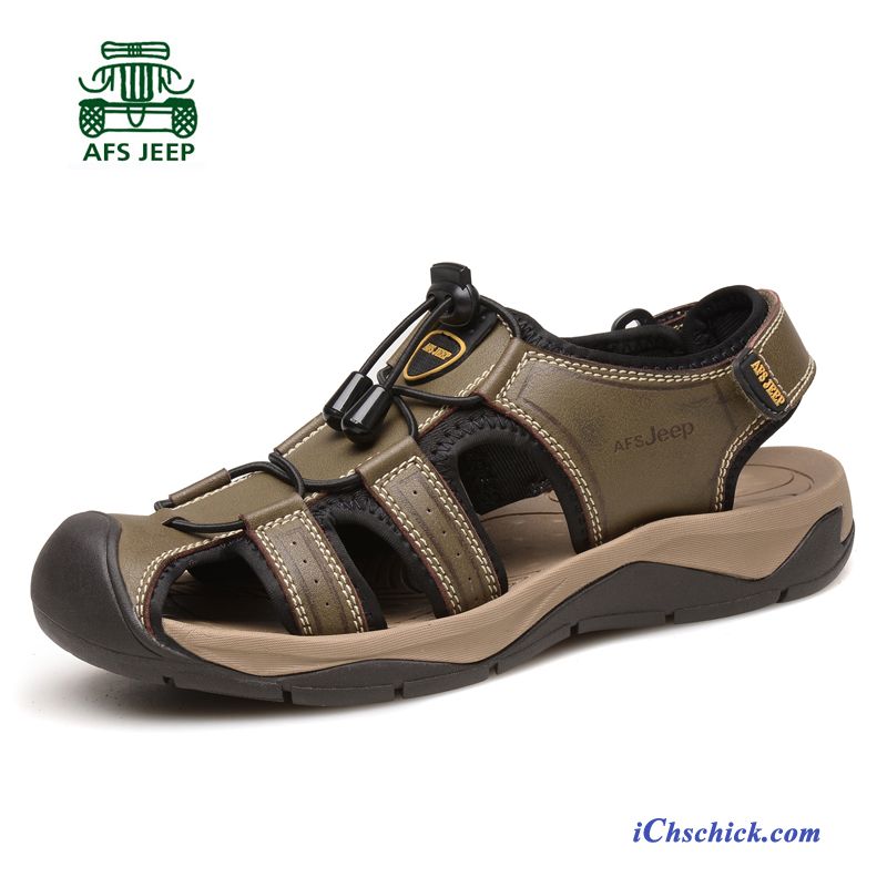 Kork Sandalen Herren, Herren Sandalen Vorne Geschlossen Billig