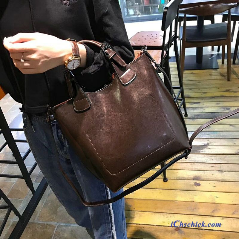 Leder Damen Handtasche, Handtaschen Mode