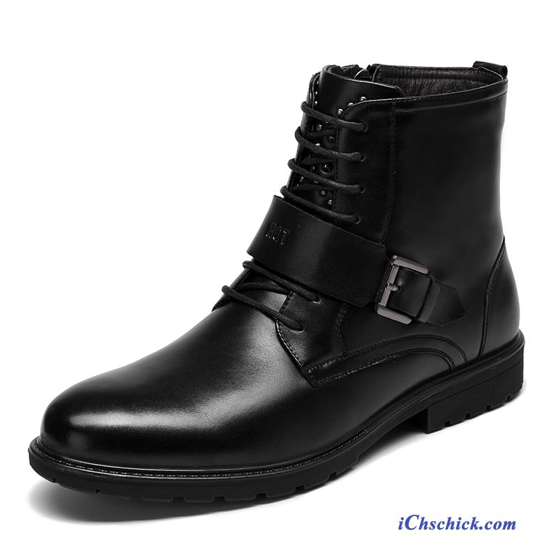 Lederstiefel Herren Schwarz, Schuhe Boots Herren Kaufen