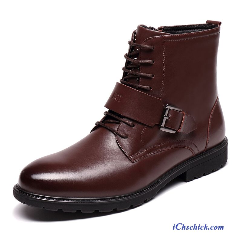 Lederstiefel Herren Schwarz, Schuhe Boots Herren Kaufen