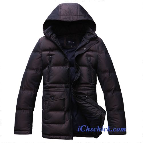 Leichte Daunenjacke Hellgrau, Mode Jacke Herren