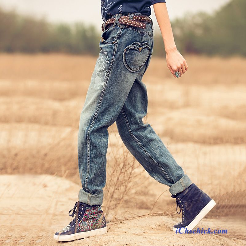 Lässige Damenjeans Weiss, Damen Jeans Mit Knöpfen Vorne Günstig