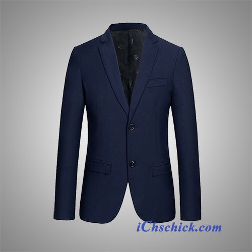 Marineblau Blazer, Coole Anzüge Für Männer Günstig