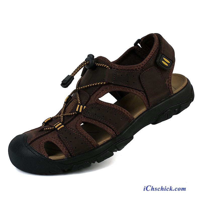 Mode Schuhe Herren Kupfer, Sandalen Mit Klettverschluss Herren Günstig