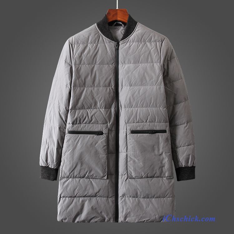 Outdoor Daunenjacke Herren Dunkelbraun, Mode Daunenjacke Herren Günstig