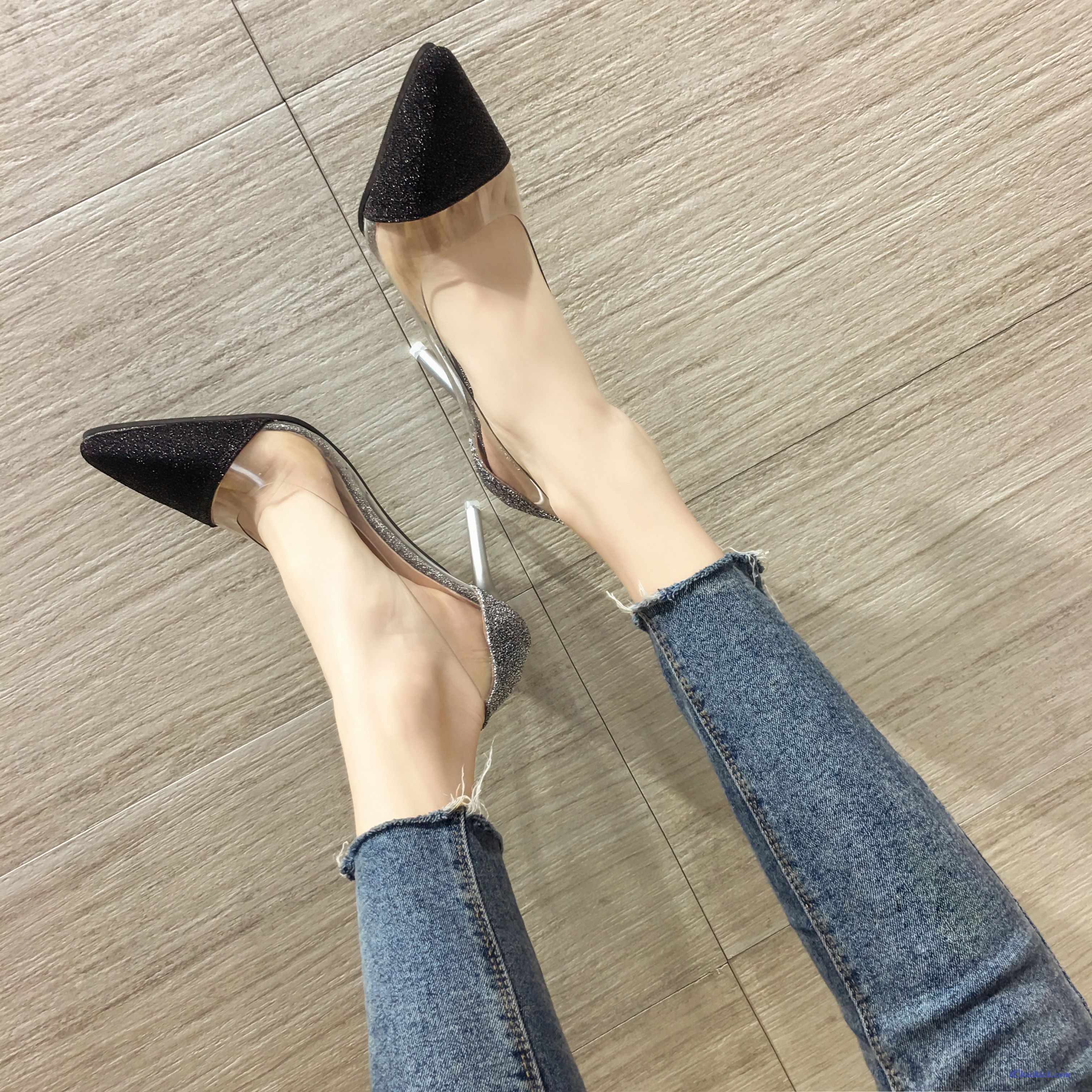 Rosa Pumps Lack Grau, Elegant Pumps Mit Kleinem Absatz Verkaufen