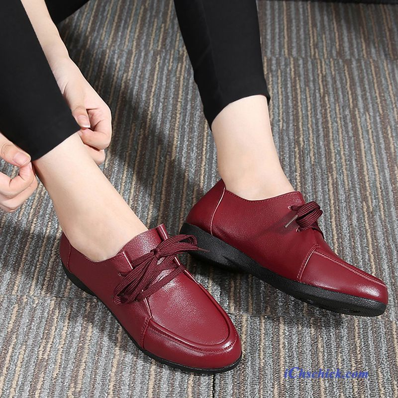 Rote Schuhe Kaufen, Leder Schuhe Damen Billig