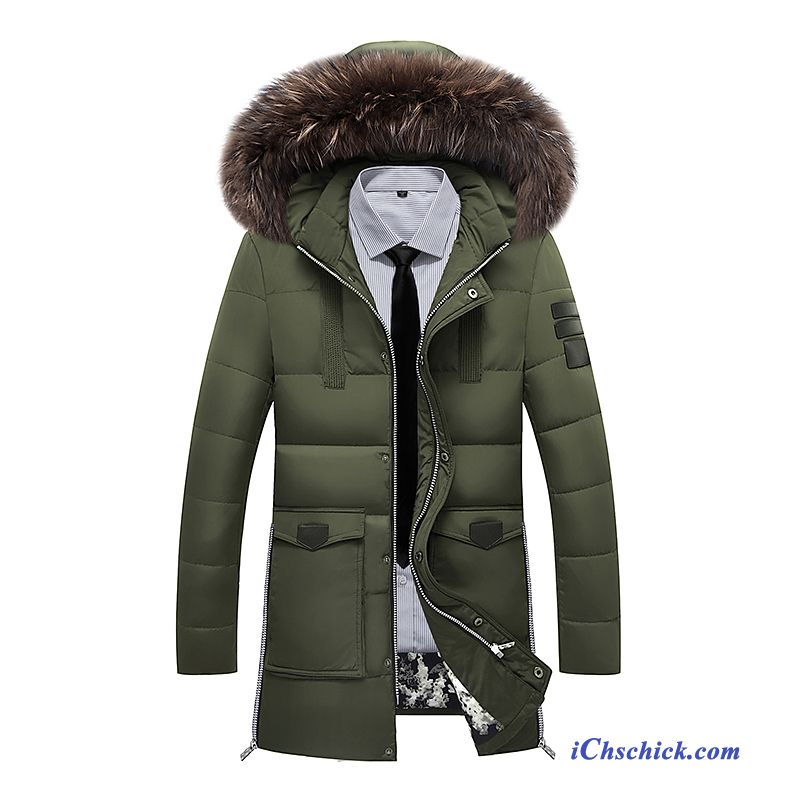 Sale Daunenjacke Herren, Grüne Winterjacke Herren Günstig