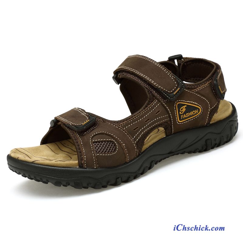 Sandalen Herren Leder, Outdoor Sandalen Herren Wasserfest