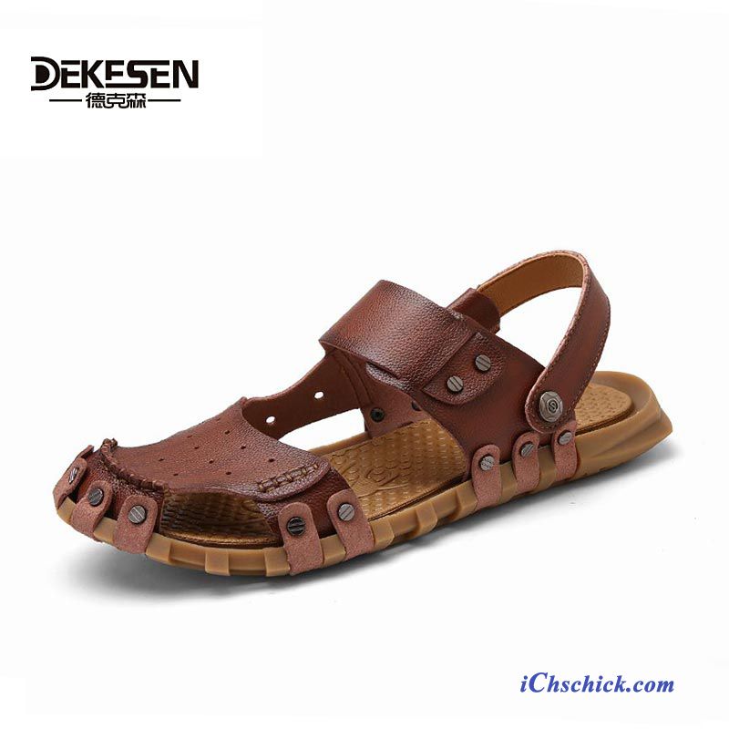 Sandalen Klettverschluss Lindgrün, Schuhe Winter Herren Billig