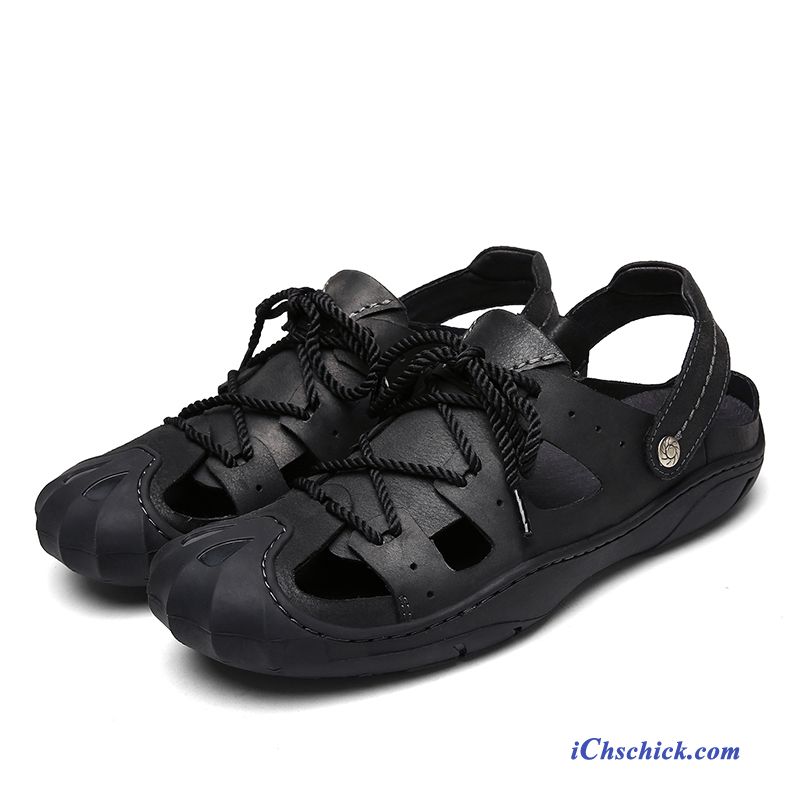 Sandalen Leder Herren Braun, Stylische Herren Sandalen