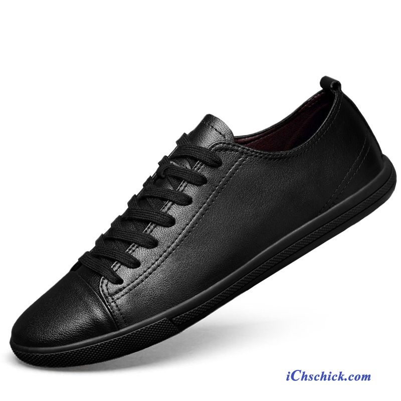 Schuhe Business-schuhe Atmungsaktiv Skaterschuhe Herbst Lederschuhe Casual Schwarz Online