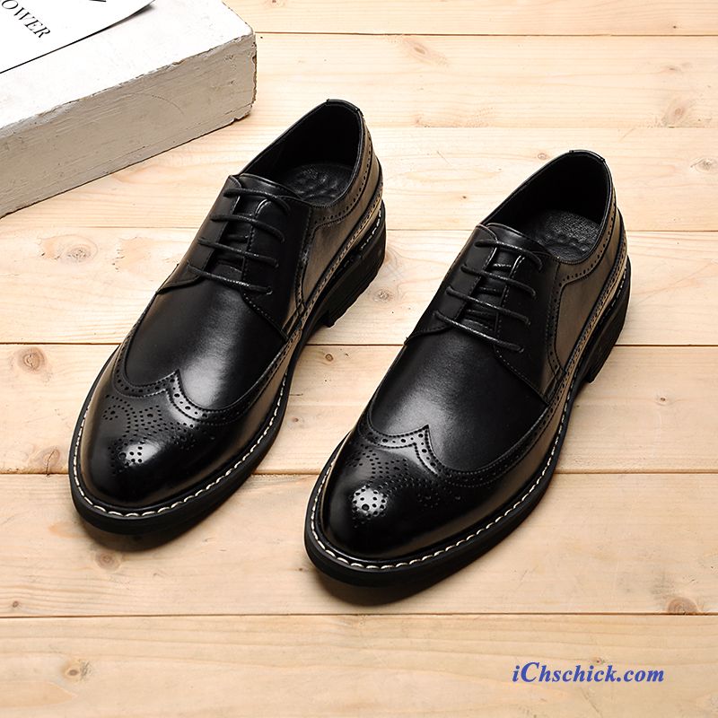 Schuhe Business-schuhe British Jugend Dicke Sohle Lederschuhe Geschäft Schwarz Online