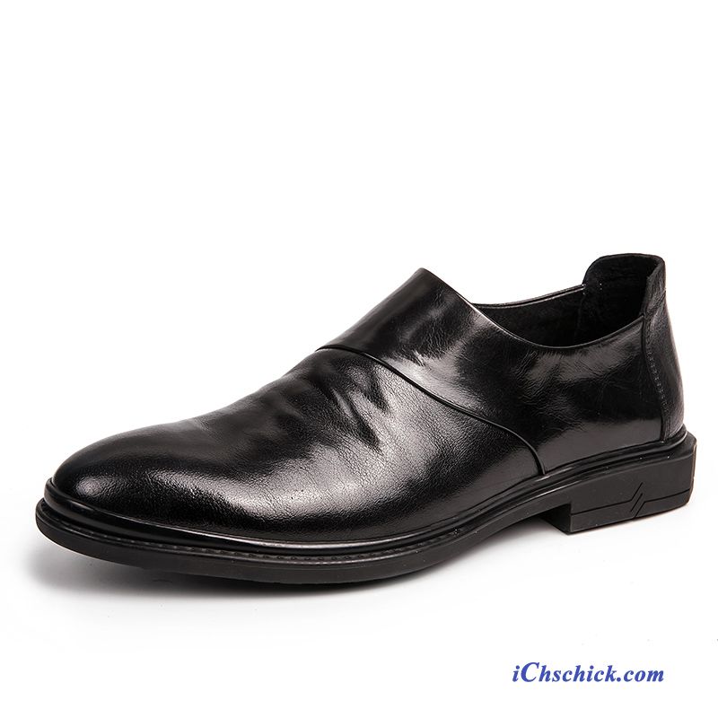 Schuhe Business-schuhe British Neue Casual Lederschuhe Sommer Schwarz Sale