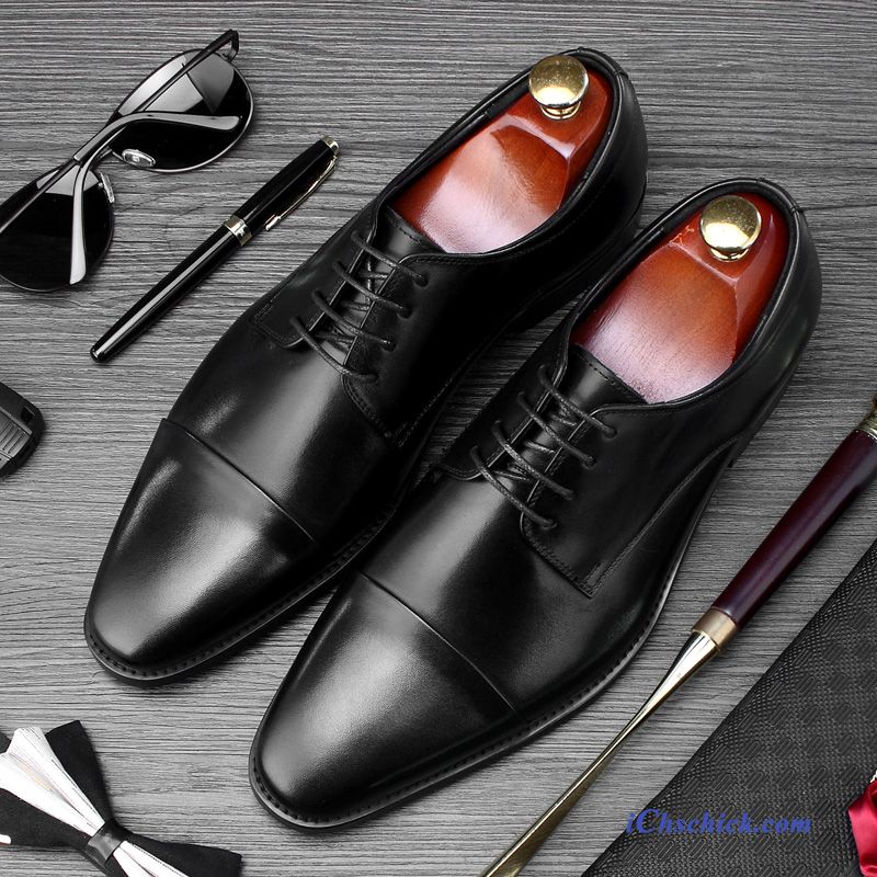 Schuhe Business-schuhe Formeller Anzug British Oberleder Lederschuhe Geschäft Schwarz Online