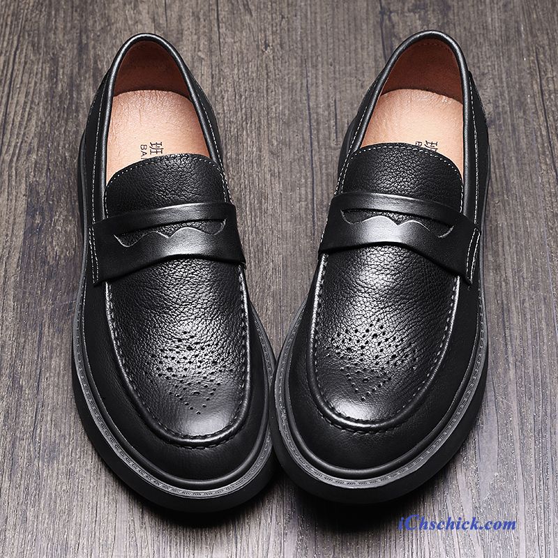 Schuhe Business-schuhe Geschäft Neue Halbschuhe Weiche Sohle British Schwarz Angebote