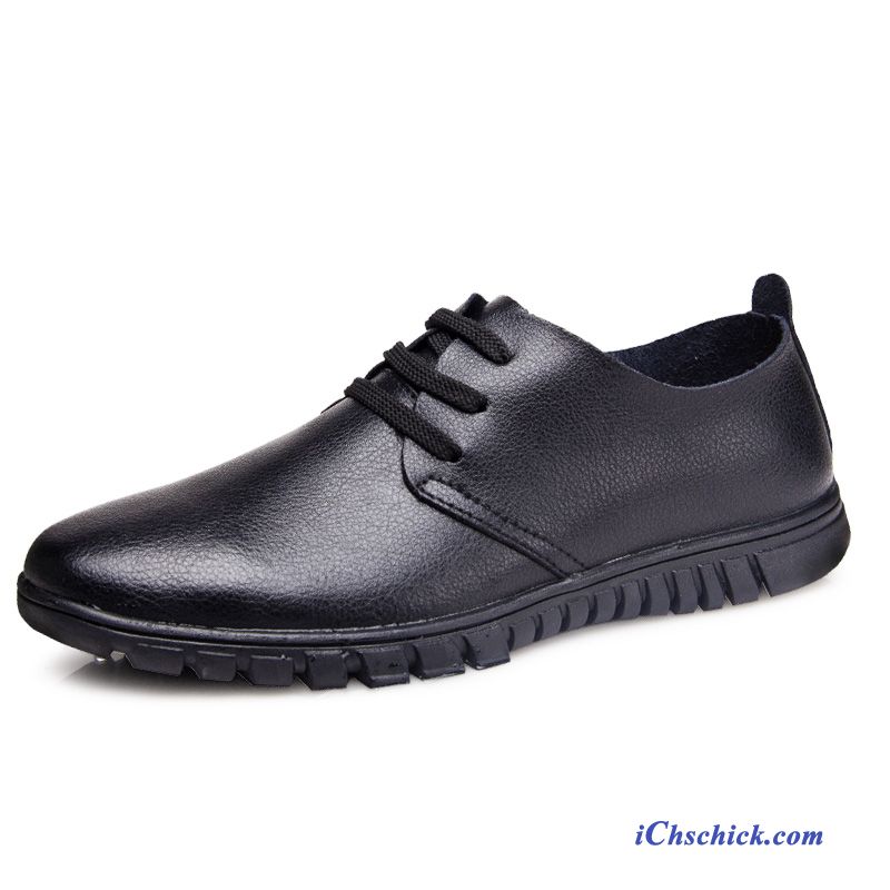 Schuhe Business-schuhe Leder Feder Trend Lederschuhe Casual Dunkelblau Schwarz Günstige