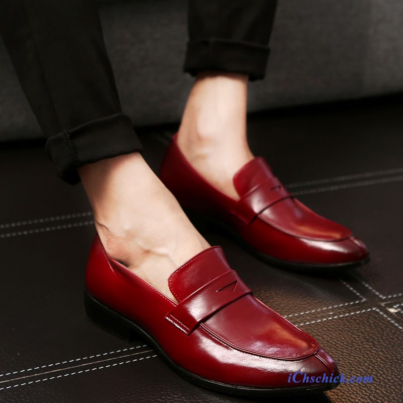 Schuhe Business-schuhe Lederschuhe Casing Sommer Trend Neue Braun Sale