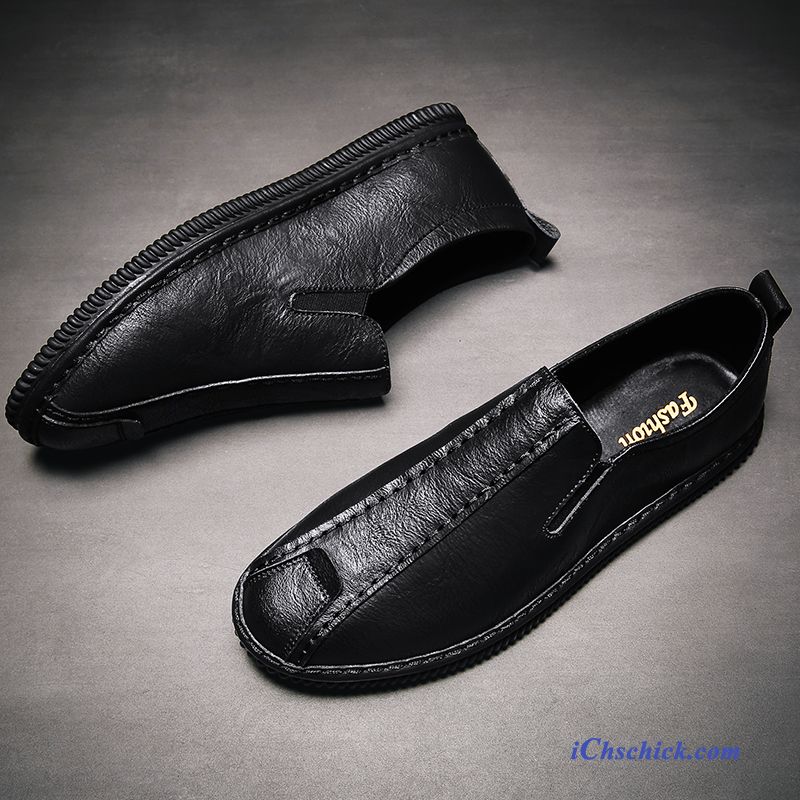 Schuhe Business-schuhe Mokassins Faul Allgleiches Slip-on Sommer Schwarz Günstige