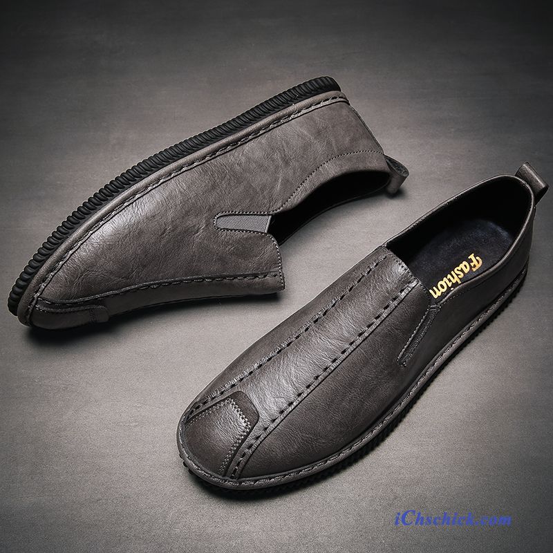 Schuhe Business-schuhe Mokassins Faul Allgleiches Slip-on Sommer Schwarz Günstige