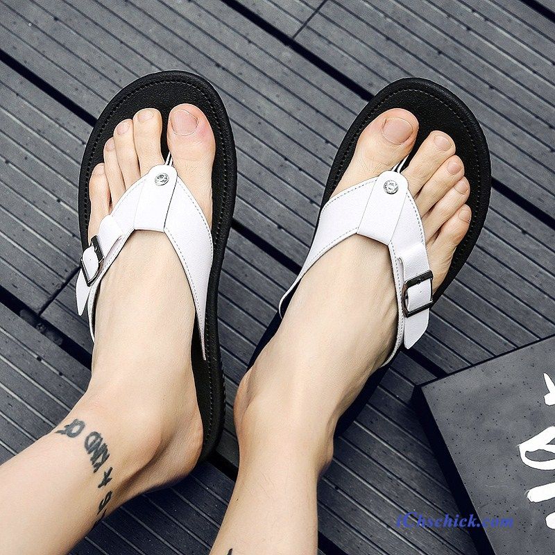 Schuhe Flip Flops Casual Gummi Sommer Draussen Sandalen Sandfarben Rot Günstig