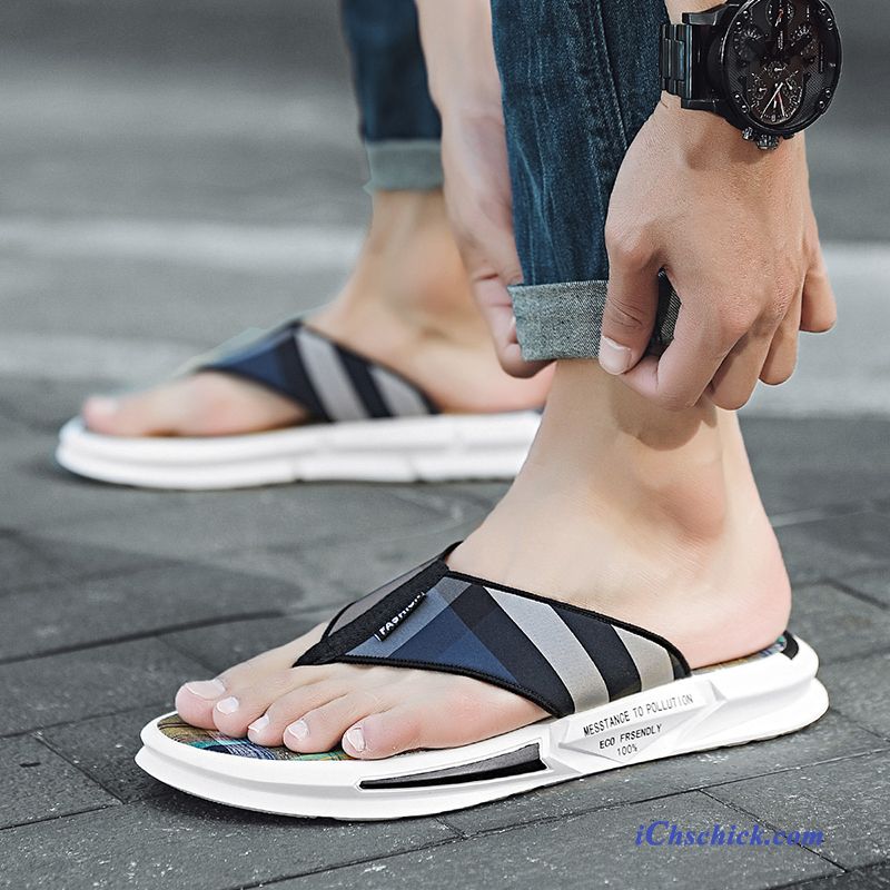 Schuhe Flip Flops Draussen Hausschuhe Mode Sommer Trend Khaki Sandfarben Billige