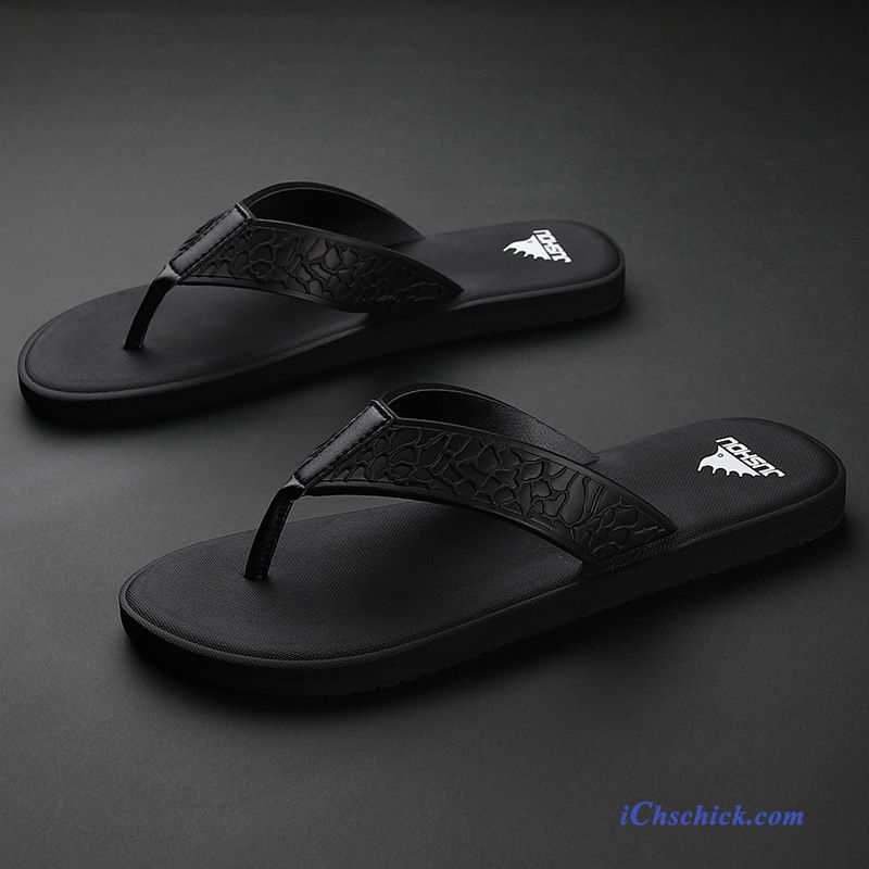 Schuhe Flip Flops Draussen Sommer Rutschsicher Neue Outwear Sandfarben Schwarz Billige