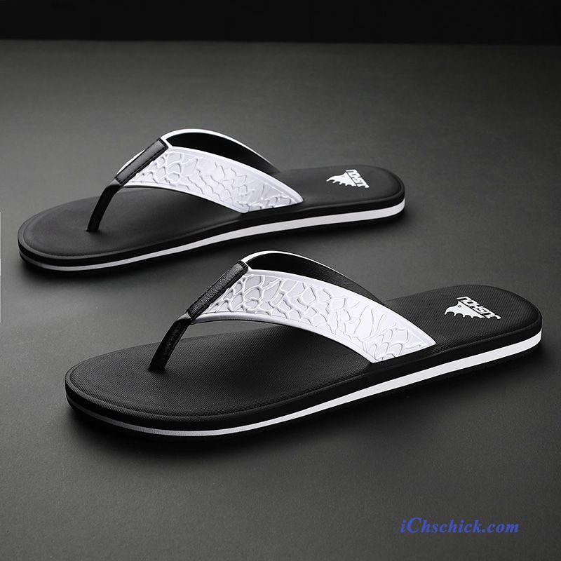 Schuhe Flip Flops Draussen Sommer Rutschsicher Neue Outwear Sandfarben Schwarz Billige