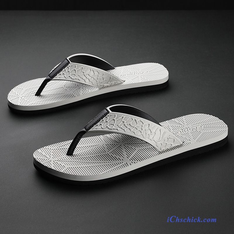 Schuhe Flip Flops Draussen Sommer Rutschsicher Neue Outwear Sandfarben Schwarz Billige