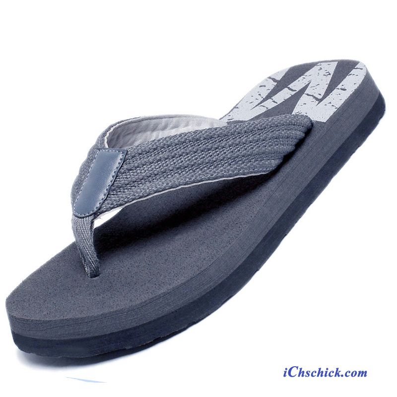 Schuhe Flip Flops Hausschuhe Outwear Rutschsicher Persönlichkeit Sommer Sandfarben Schwarz Geschäft