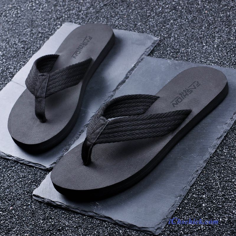 Schuhe Flip Flops Hausschuhe Rutschsicher Neue Mode Persönlichkeit Sandfarben Beige Sale