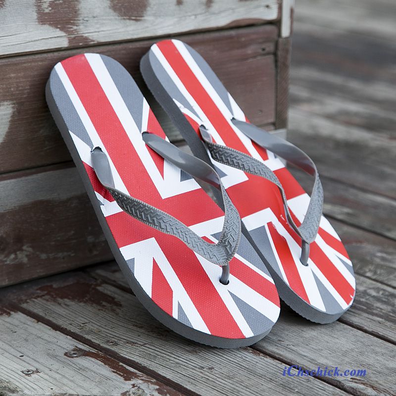 Schuhe Flip Flops Mode Trend Sommer Rutschsicher Neue Sandfarben Grau