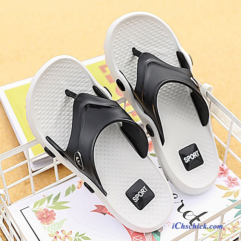 Schuhe Flip Flops Neue Outwear Klassisch Pantolette Drinnen Sandfarben Schwarz Kaufen