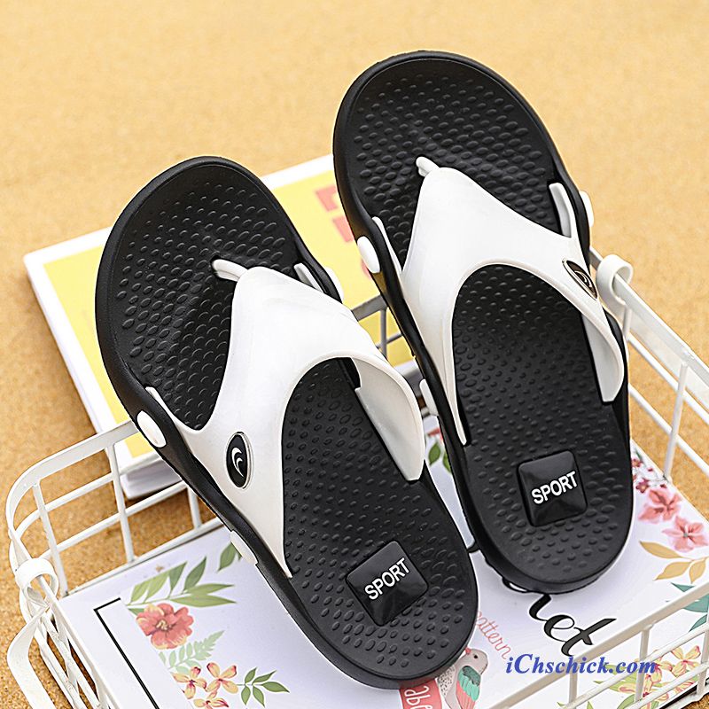 Schuhe Flip Flops Neue Outwear Klassisch Pantolette Drinnen Sandfarben Schwarz Kaufen