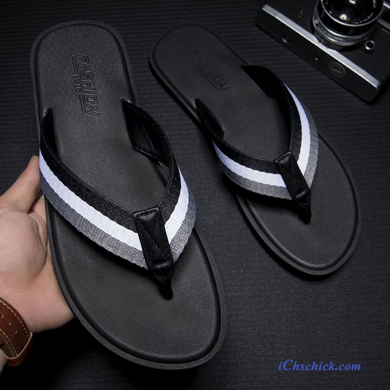 Schuhe Flip Flops Pantolette Outwear Mode Hausschuhe Sandalen Sandfarben Schwarz Günstige