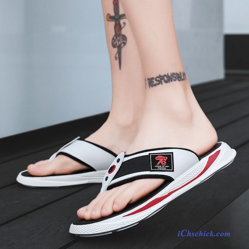 Schuhe Flip Flops Rutschsicher Neue Trend Outwear Hausschuhe Sandfarben Schwarz Angebote