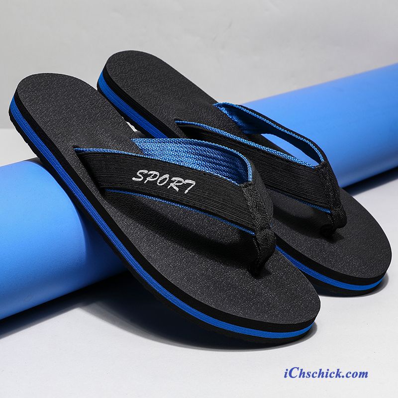 Schuhe Flip Flops Rutschsicher Outwear Sommer Trend Neue Sandfarben Schwarz Verkaufen