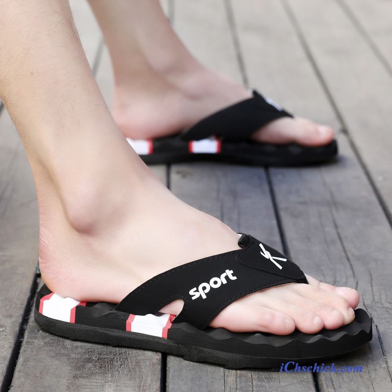 Schuhe Flip Flops Rutschsicher Persönlichkeit Trend Draussen Sommer Sandfarben Gelb Online