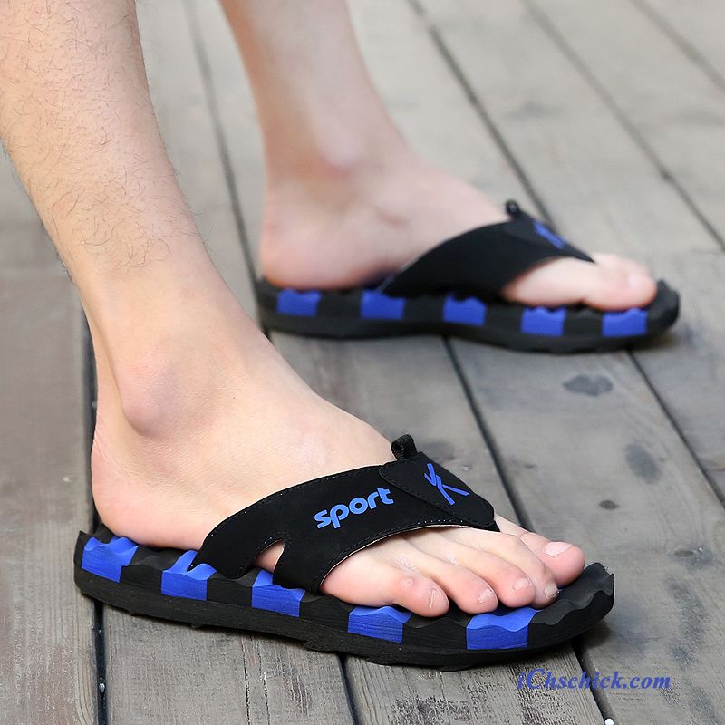 Schuhe Flip Flops Rutschsicher Persönlichkeit Trend Draussen Sommer Sandfarben Gelb Online