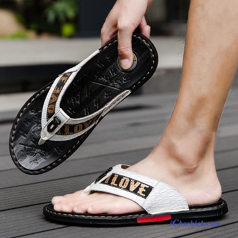 Schuhe Flip Flops Rutschsicher Sandalen Trend Draussen Neue Sandfarben Schwarz Discount