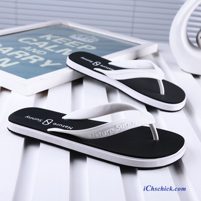 Schuhe Flip Flops Rutschsicher Ultra Casual Weiche Sohle Sommer Grün Sandfarben Bestellen