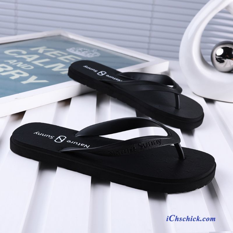 Schuhe Flip Flops Rutschsicher Ultra Casual Weiche Sohle Sommer Grün Sandfarben Bestellen