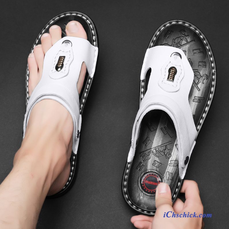 Schuhe Flip Flops Sandalen Pantolette Persönlichkeit Outwear Sommer Weiß Verkaufen