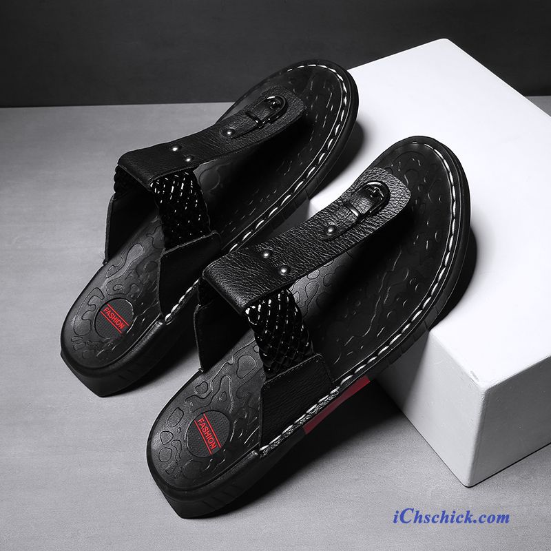 Schuhe Flip Flops Sandalen Sommer Mode Casual Weiche Sohle Schwarz Rot Kaufen