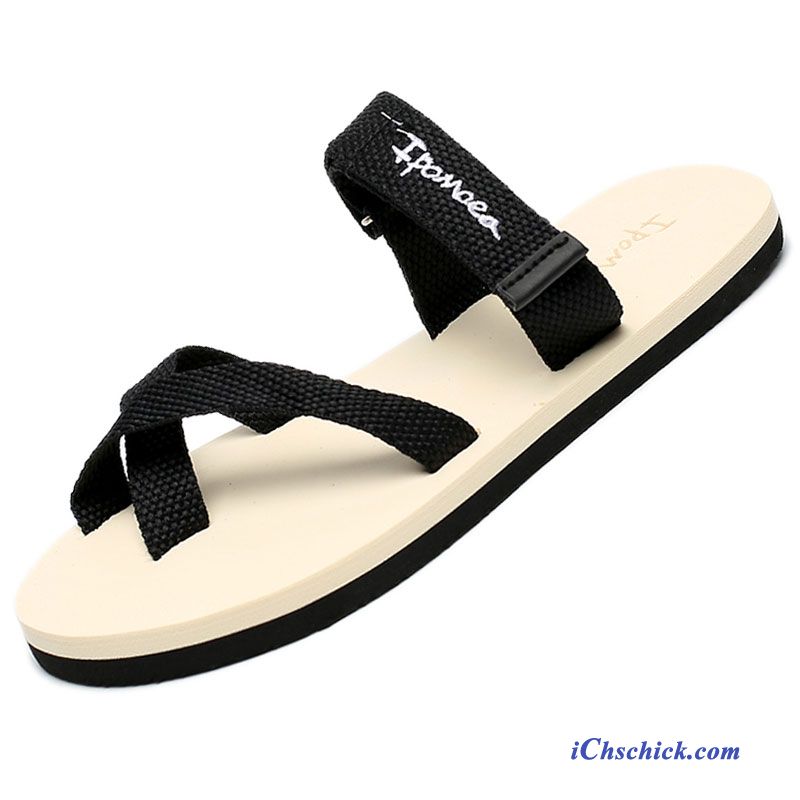 Schuhe Flip Flops Sommer Rutschsicher Trend Hausschuhe Mode Sandfarben Rot Günstig