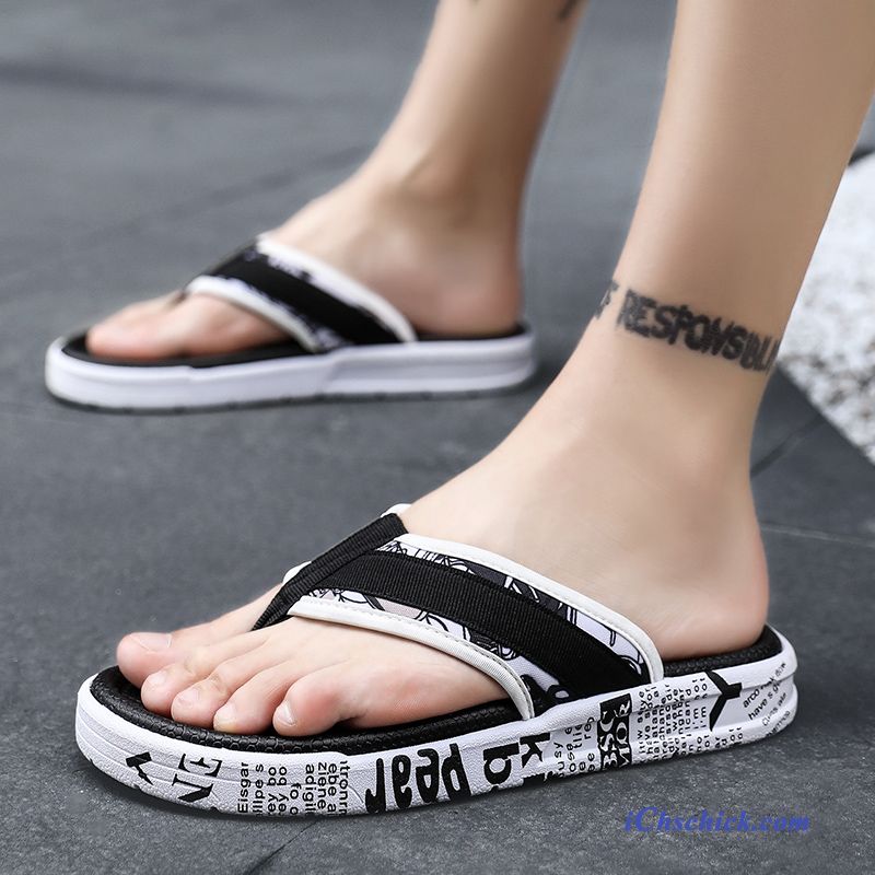 Schuhe Flip Flops Sommer Trend Outwear Neue Mode Sandfarben Schwarz Kaufen